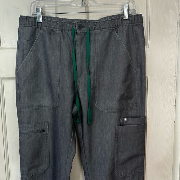 Figs Cairo Cargo Scrub Pants TM3001 Mens‎ Size M Gray Technical Collection Medic - Picture 4 of 7